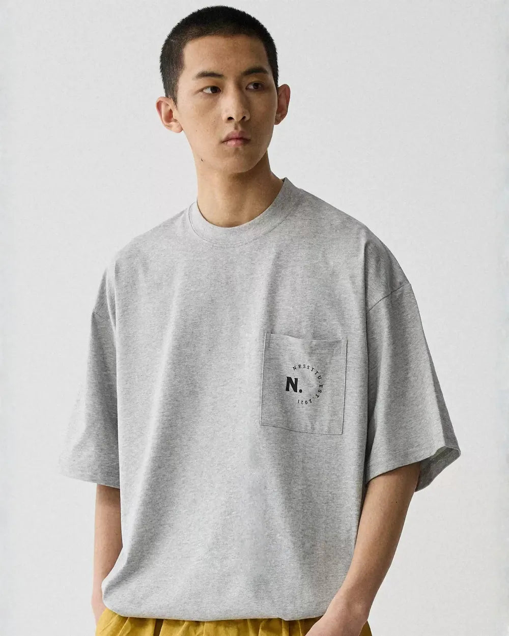 OVERSIZED TECH POCKET TEE W1733