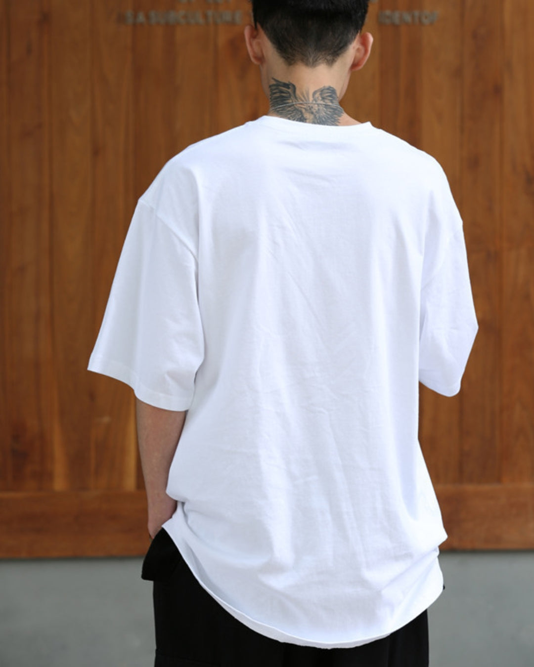 HEAVY WHITGT POCKET T-SHIRTS W1040