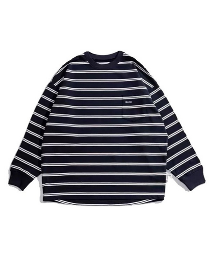 STRIPED LONG SLEEVE T-SHIRT W1401