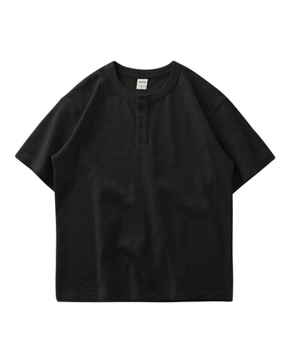 HENLEY NECK TEE W1761