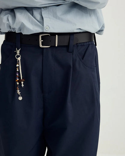 STRAIGHT LOOSE TUCK PANTS W1719