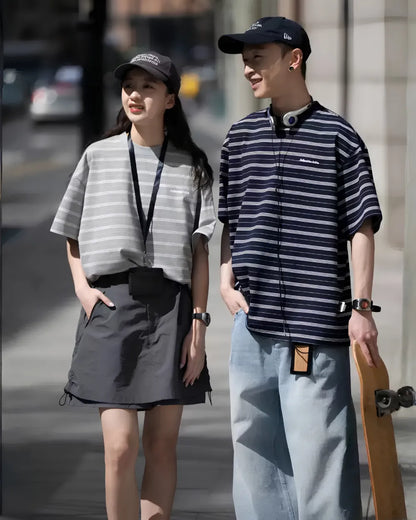 BORDER UNISEX COTTON-POLY TEE W1635