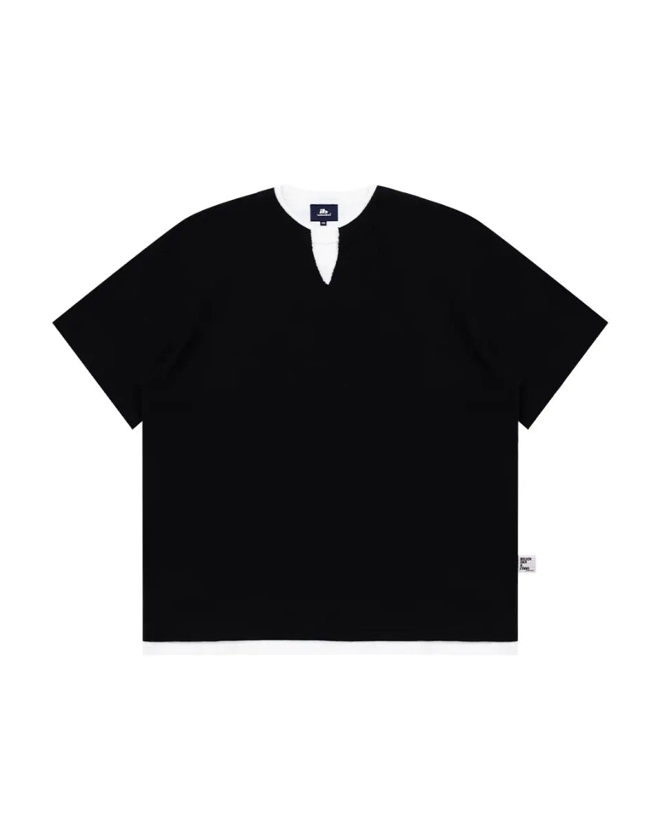 WAFFLE VNECK T‑SHIRTS W1713