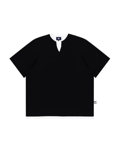 WAFFLE VNECK T‑SHIRTS W1713