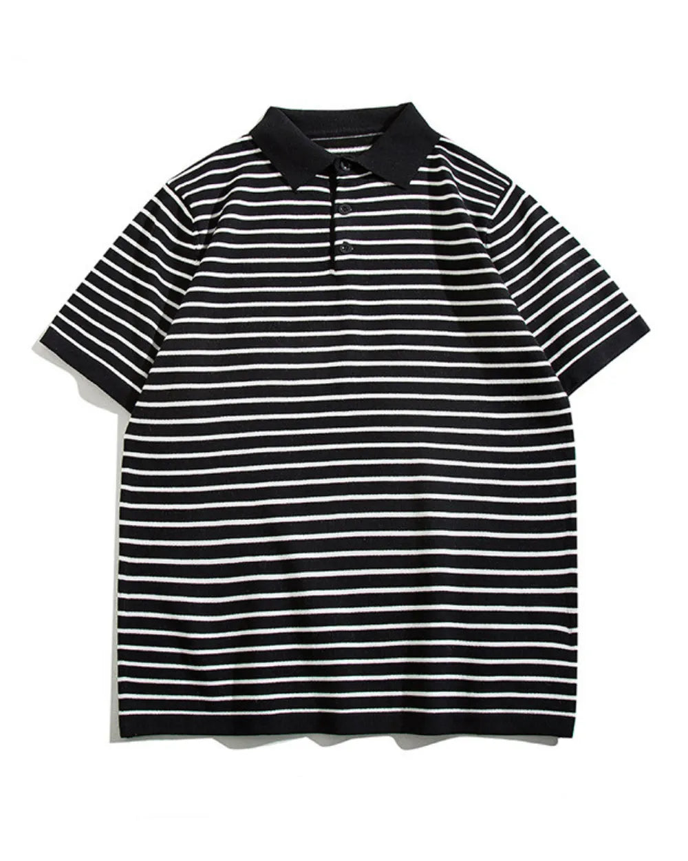 STRIPED LOOSE POLO SHIRTS W1767