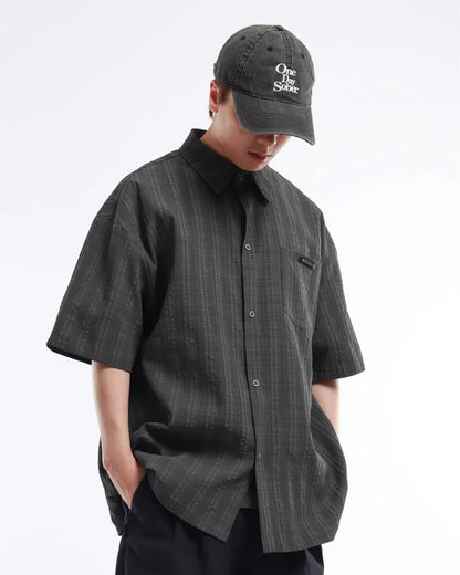 STRIPED LOOSE SHIRTS W1763