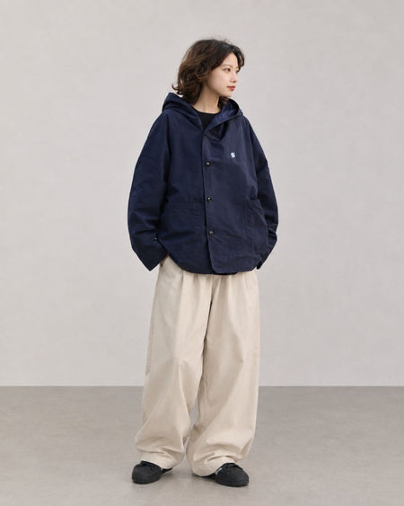 LOOSE WIDE DRAPE PANTS W1758