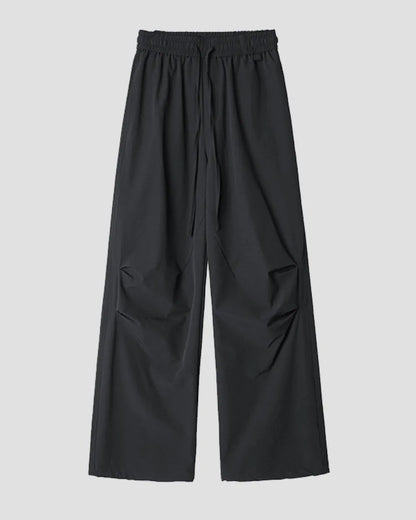 NYLON WIDE EASY PANTS W1810