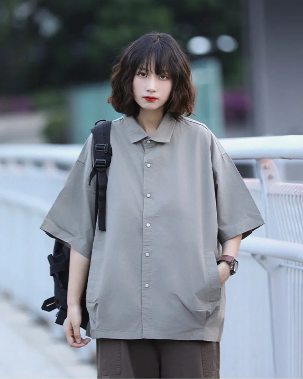 LOOSE PATCH POCKET SHIRTS W1757