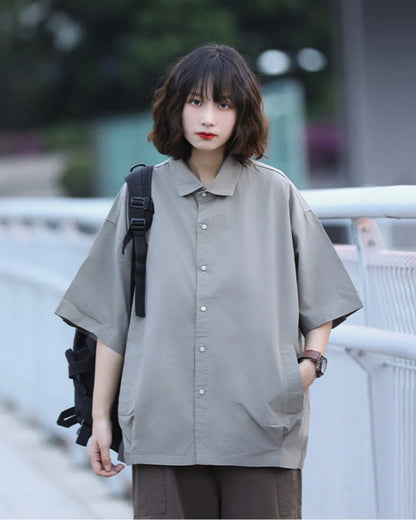 LOOSE PATCH POCKET SHIRTS W1757