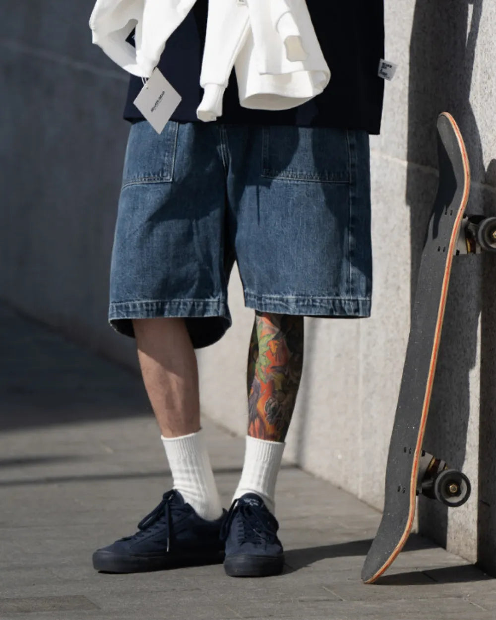 DENIM WORK EASY SHORTS W1772