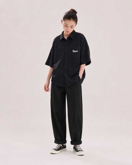 TUCK VOLUME COTTON PANTS W1759