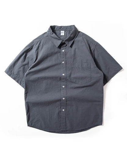 SOLID LOOSE SHIRTS W1739