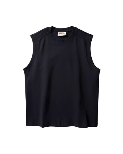 CREWNECK LOOSE TANK-TOP W1708