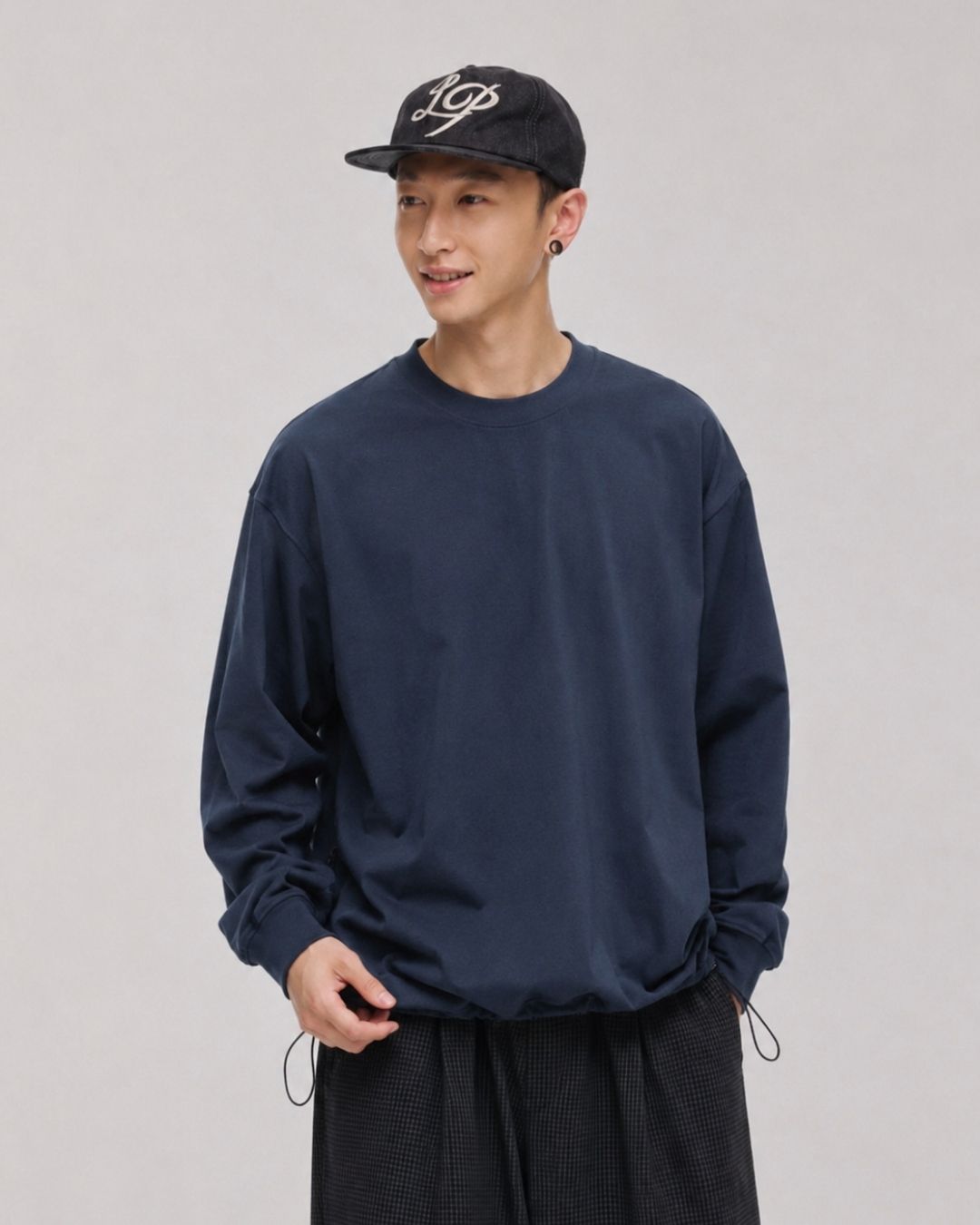 DRAWCORD LONG TEE W1614