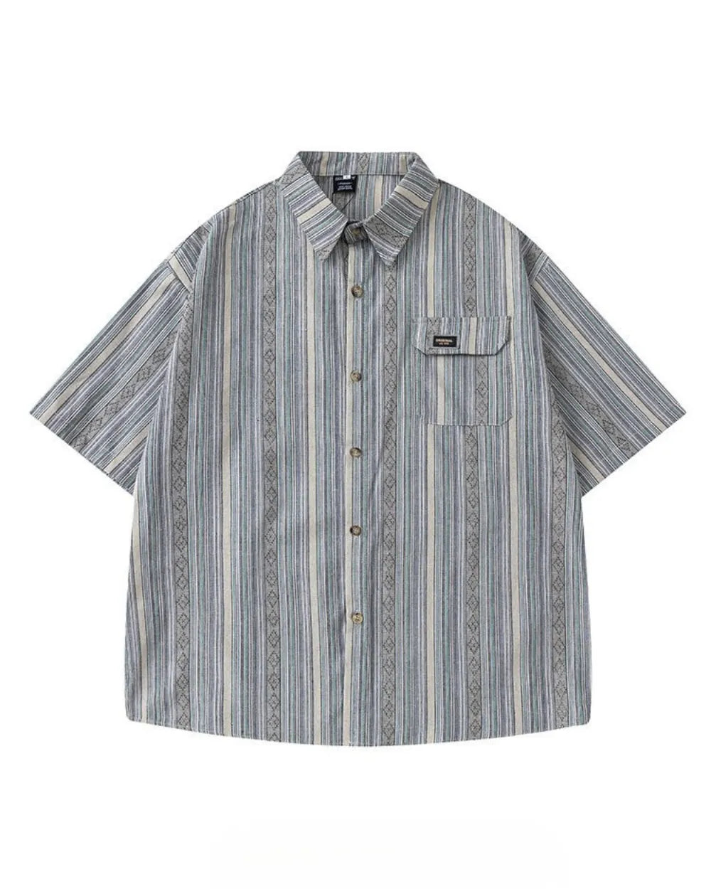PATTERNED LOOSE SHIRTS W1769