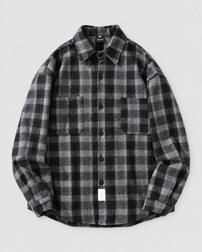 CHECK LOOSE FIT FLANNEL SHIRTS W1983