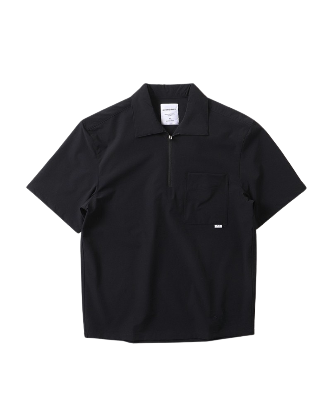 NYLON STRETCH ZIP-UP T‑SHIRTS W1458