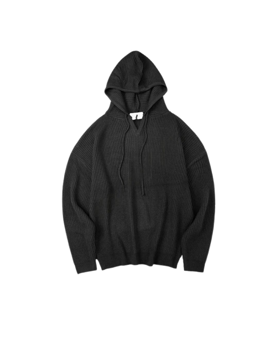 RIB KNIT HOODIE W1535