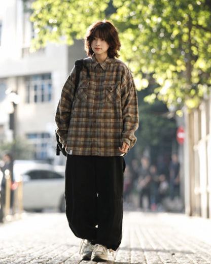 CHECK FLANNEL SHIRTS W1856