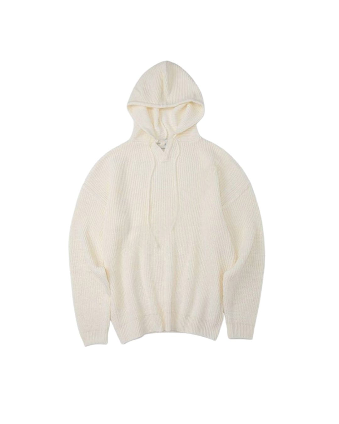 RIB KNIT HOODIE W1535