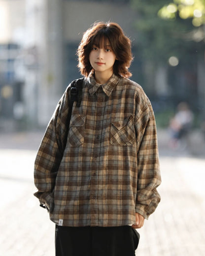 CHECK FLANNEL SHIRTS W1856