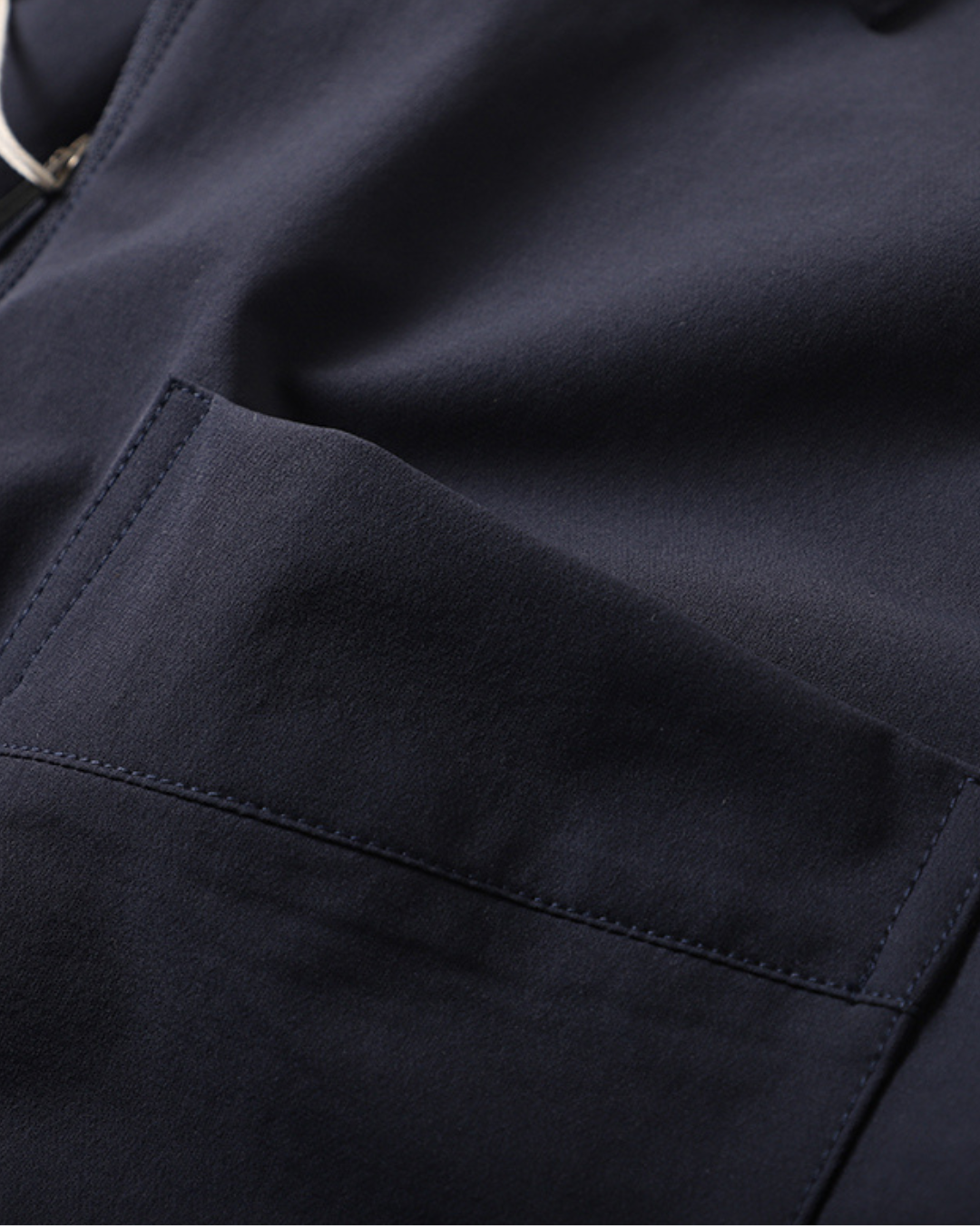 NYLON STRETCH ZIP-UP T‑SHIRTS W1458