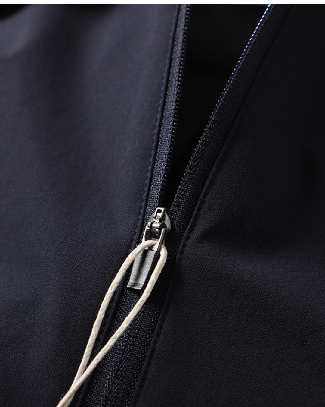 NYLON STRETCH ZIP-UP T‑SHIRTS W1458
