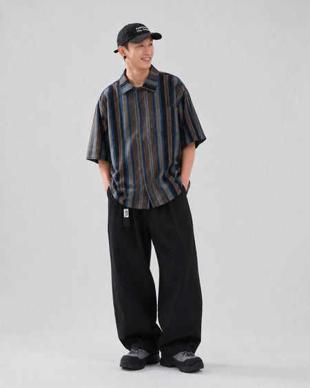 WIDE TUCK CARGO PANTS W1638