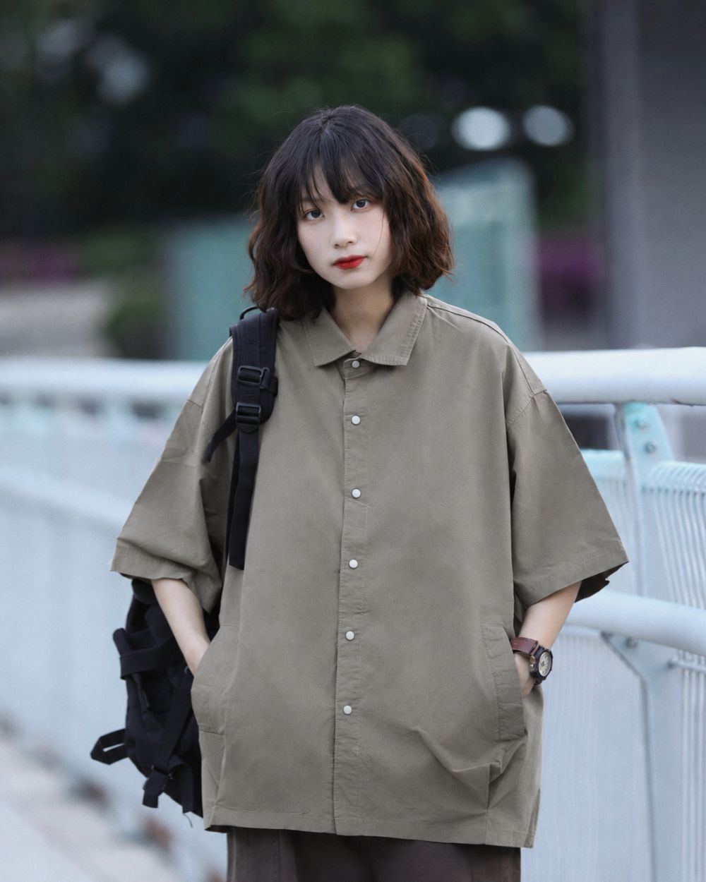 LOOSE PATCH POCKET SHIRTS W1757
