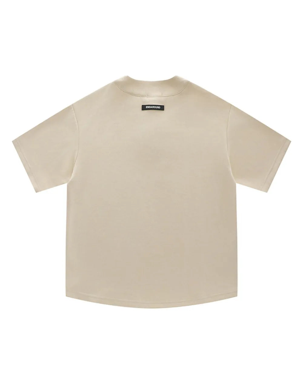 BASEBALL HENLEY NECK PRINT TEE W1686