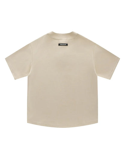 BASEBALL HENLEY NECK PRINT TEE W1686