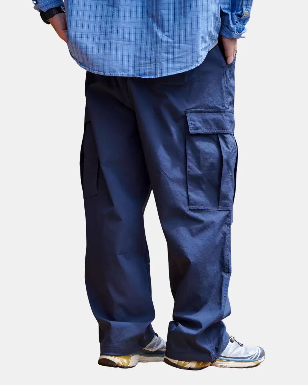 WATER-REPELLENT NYLON CARGO PANTS W1690