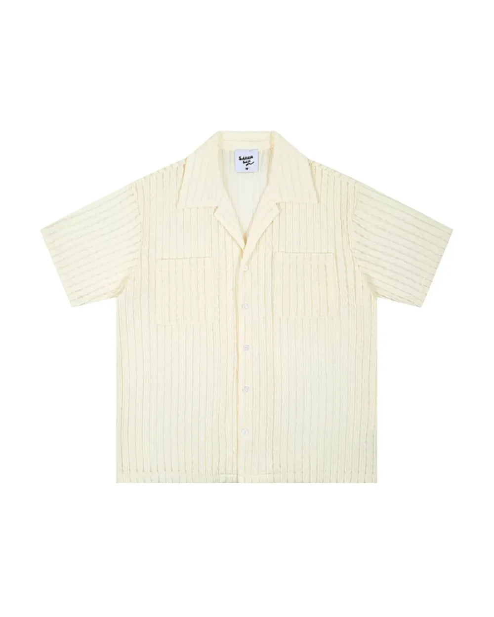 SHEER STRIPE SIMPLE SHIRTS W1706
