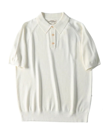KNIT RAGLAN POLO W1793