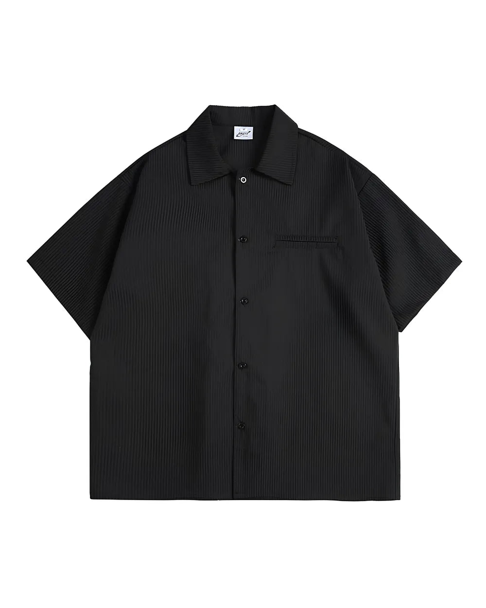 STRIPE OPEN COLLAR SHIRTS W1791