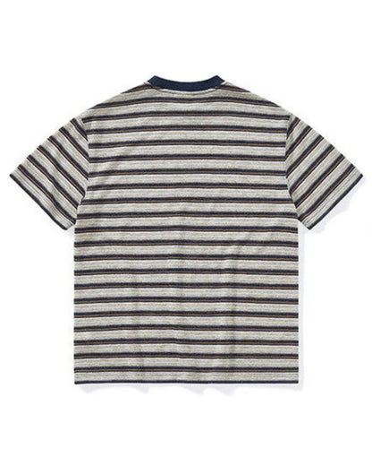 MELANGE BORDER TEE W1729