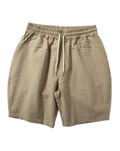 POLYESTER CHECK SHORTS W1728
