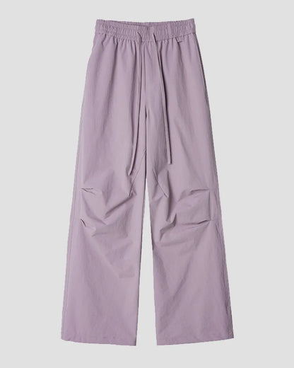 NYLON WIDE EASY PANTS W1810