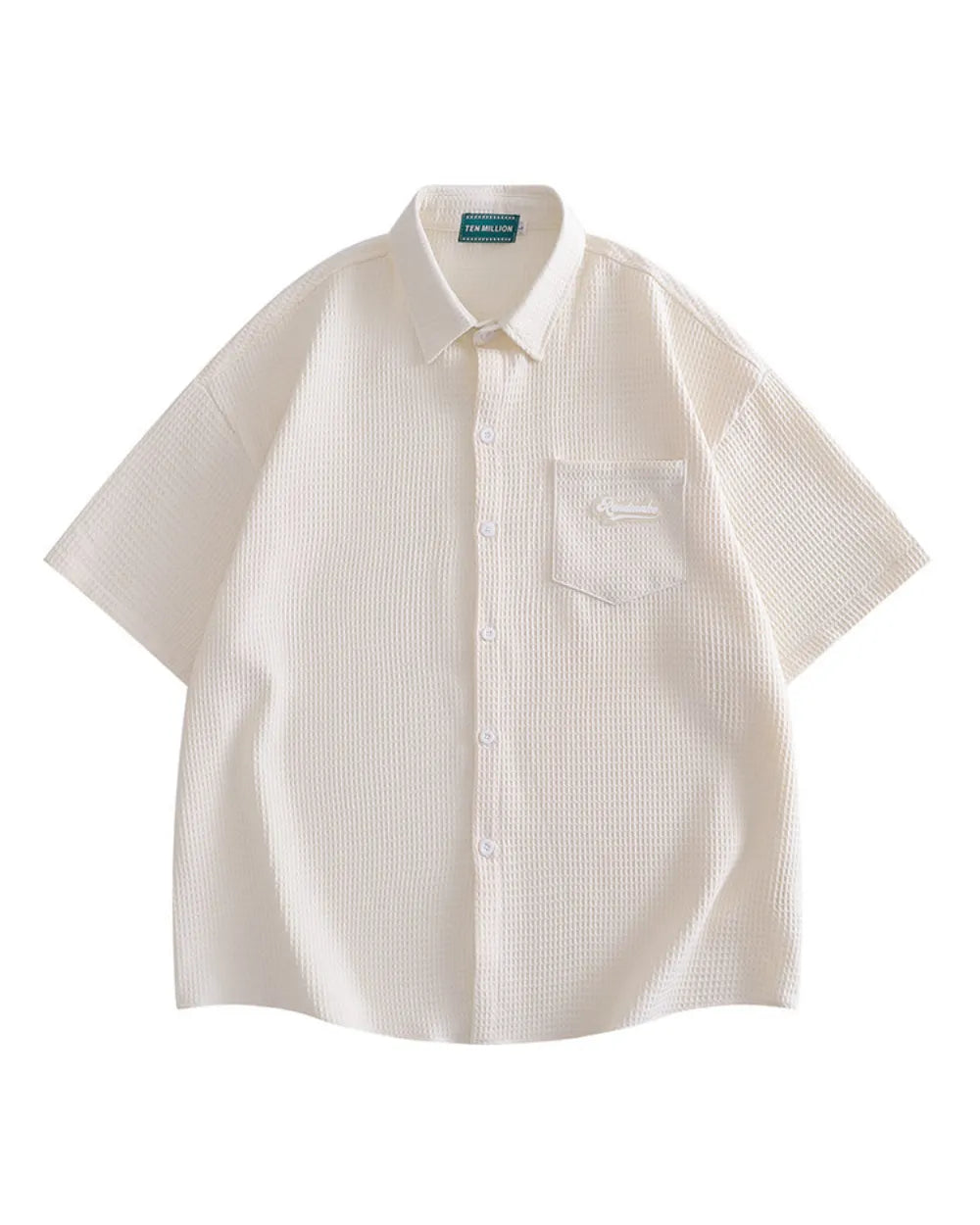 WAFFLE LOOSE SHIRTS W1658