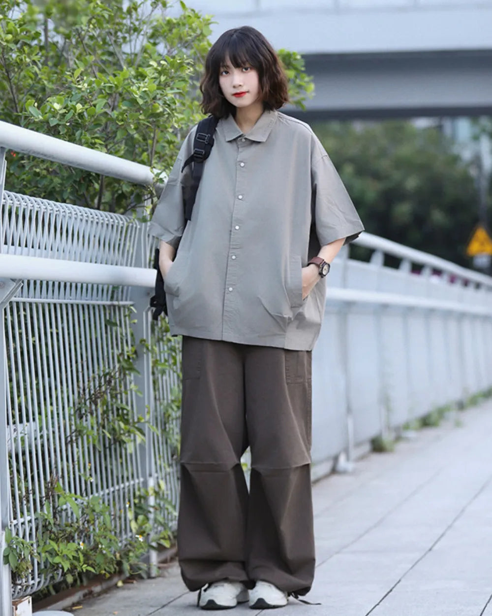 LOOSE PATCH POCKET SHIRTS W1757