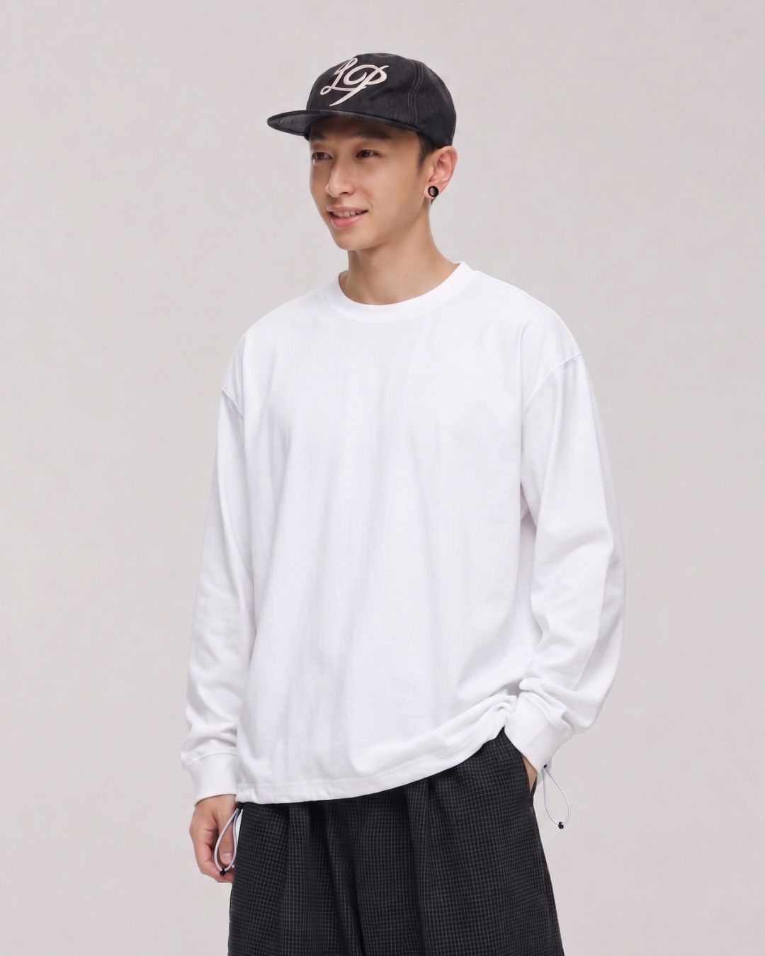 DRAWCORD LONG TEE W1614