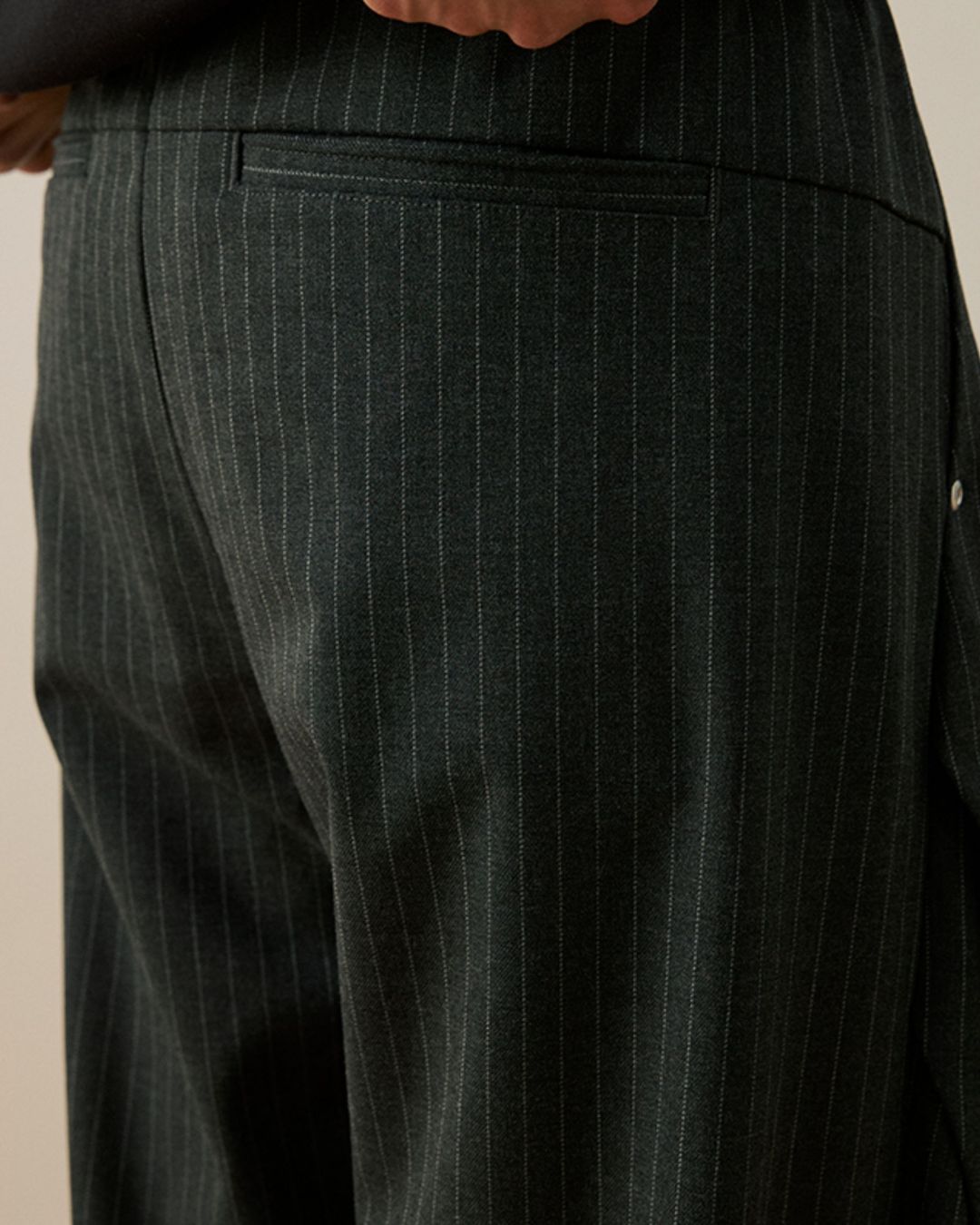 PINSTRIPE WIDE SLACKS W1489