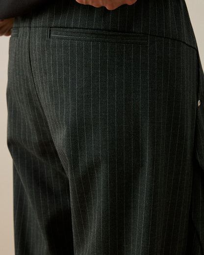 PINSTRIPE WIDE SLACKS W1489
