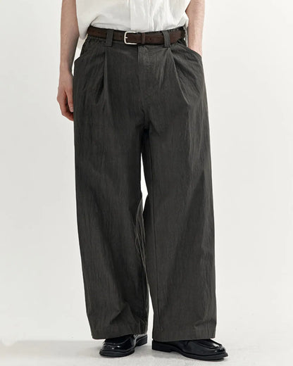 WASHED NYLON PANTS W1720