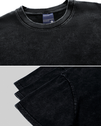 PIGMENT WASHED GRAPHIC T‑SHIRTS W1463