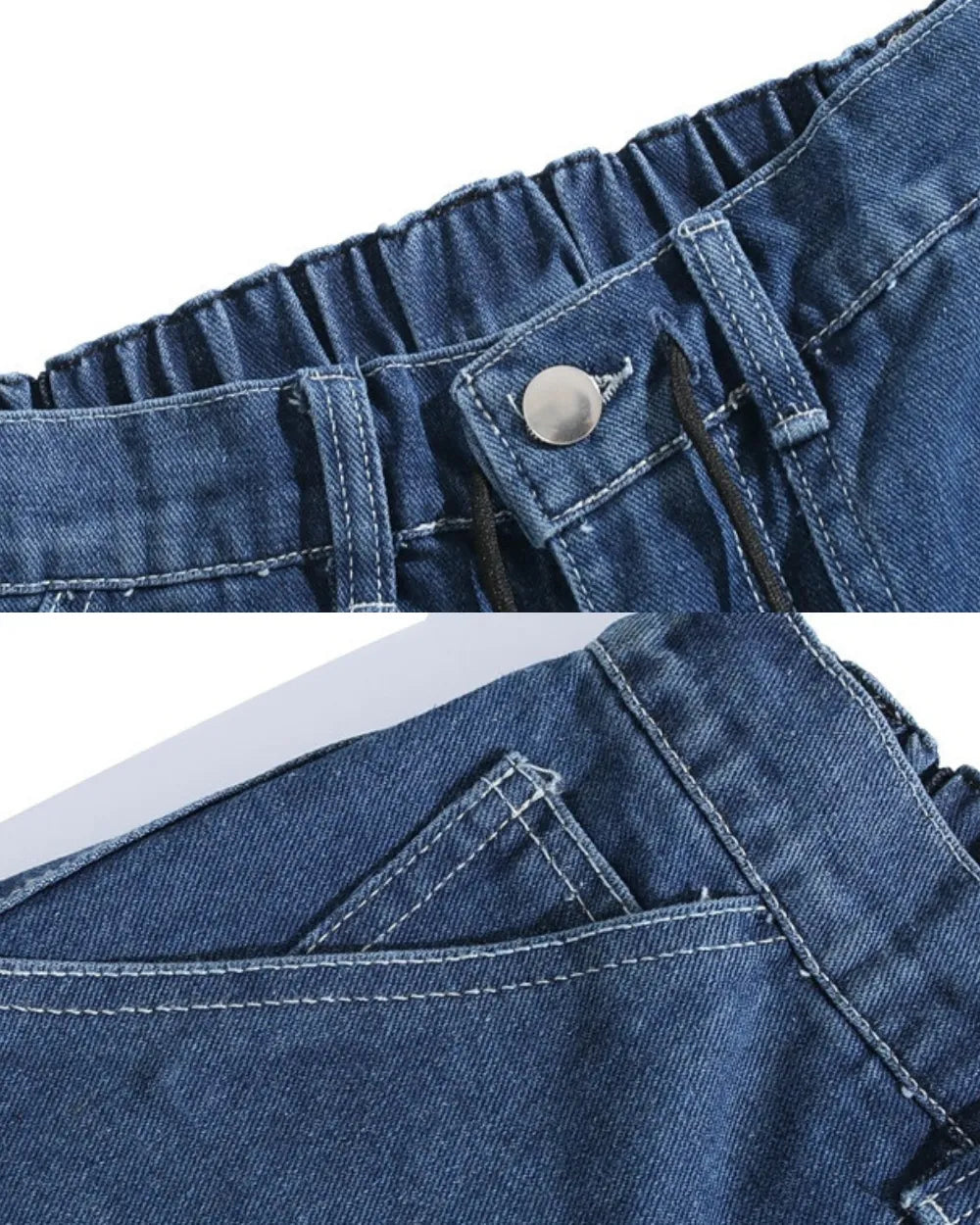 LOOSE POCKET DENIM SHORTS W1647