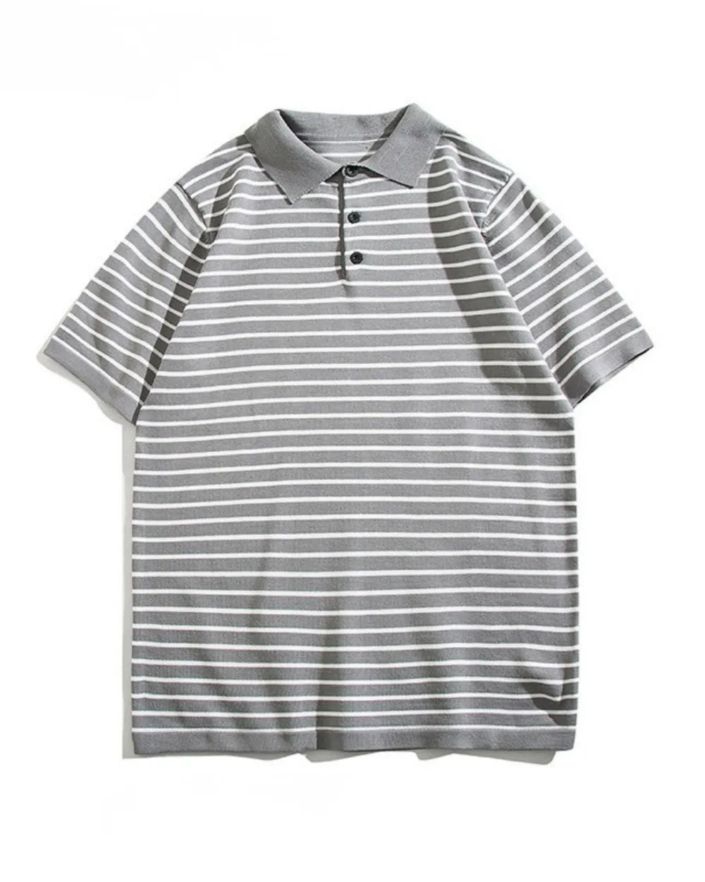 STRIPED LOOSE POLO SHIRTS W1767