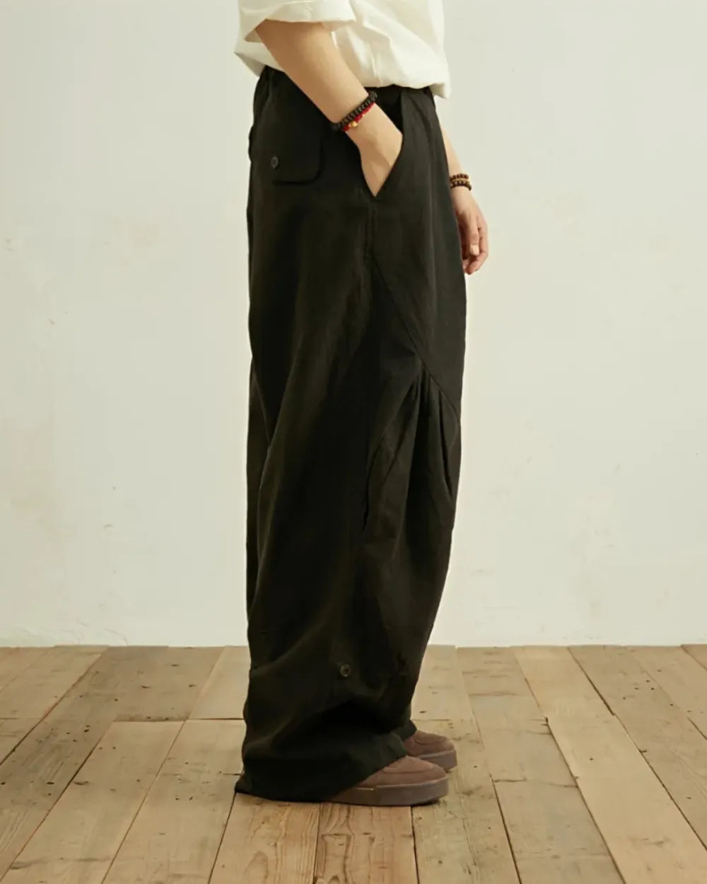 RETRO LOOSE CARGO PANTS W1678