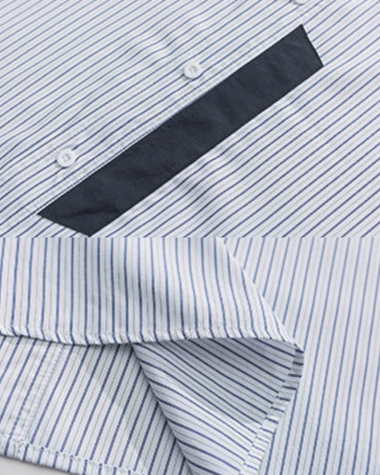 STRIPE SHORT SLEEVE SHIRTS W1754